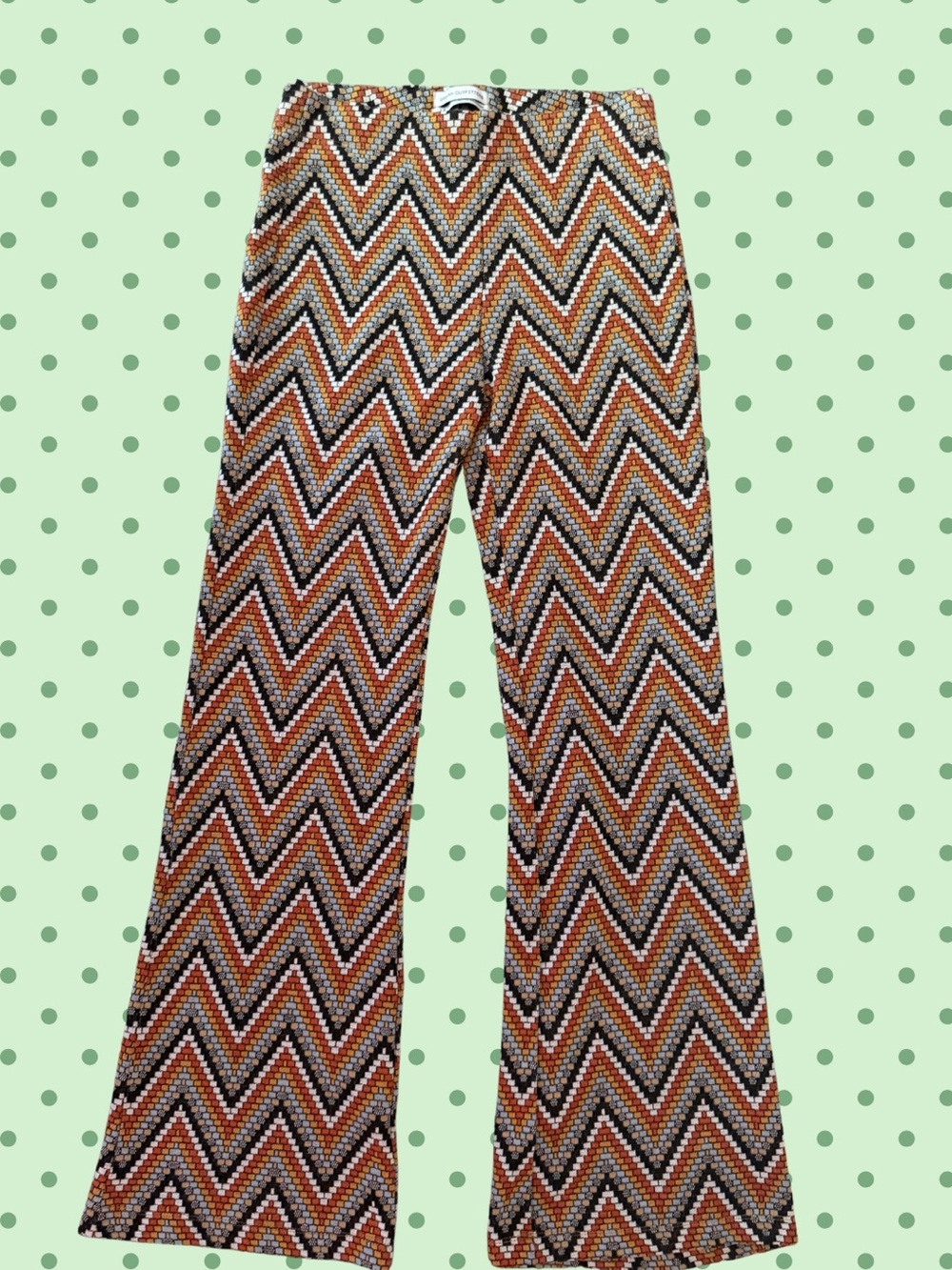Urban Outfitters Multi-Color Chevron Knit Top in Rust, Mustard & Black